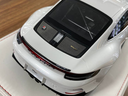 1/18 Resin Porsche 911 S/T (992) by Ivy Models in White/Red – Limited 20pcs