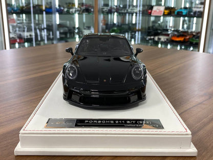1/18 Resin Porsche 911 S/T (992) by Ivy Models in Black/Silver – Limited 15 pcs