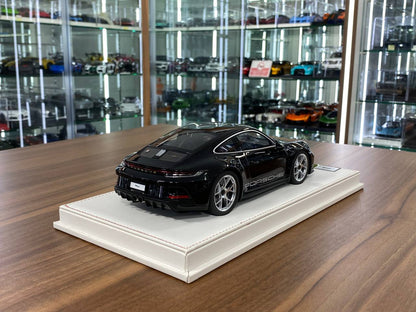 1/18 Resin Porsche 911 S/T (992) by Ivy Models in Black/Silver – Limited 15 pcs