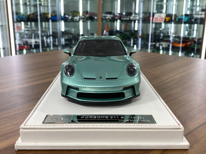 1/18 Resin Porsche 911 S/T (992) by Ivy Models in Pearl Green/ Black – Limited 20 pcs