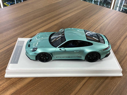 1/18 Resin Porsche 911 S/T (992) by Ivy Models in Pearl Green/ Black – Limited 20 pcs