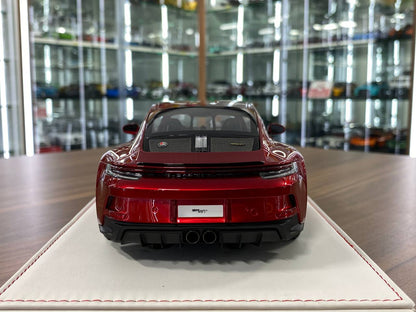1/18 Resin Porsche 911 S/T (992) by Ivy Models in Metallic Red/ Black – Limited 15 pcs