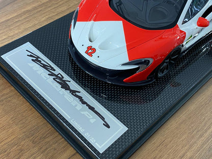Dino Models McLaren P1 #12 – Signed by Frank Stephenson (Marlboro, 1:18 Resin, Limited to 20 pcs)