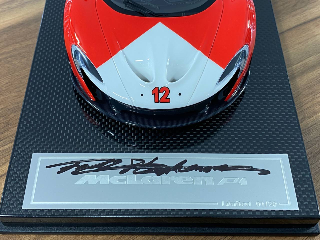 Dino Models McLaren P1 #12 – Signed by Frank Stephenson (Marlboro, 1:18 Resin, Limited to 20 pcs)