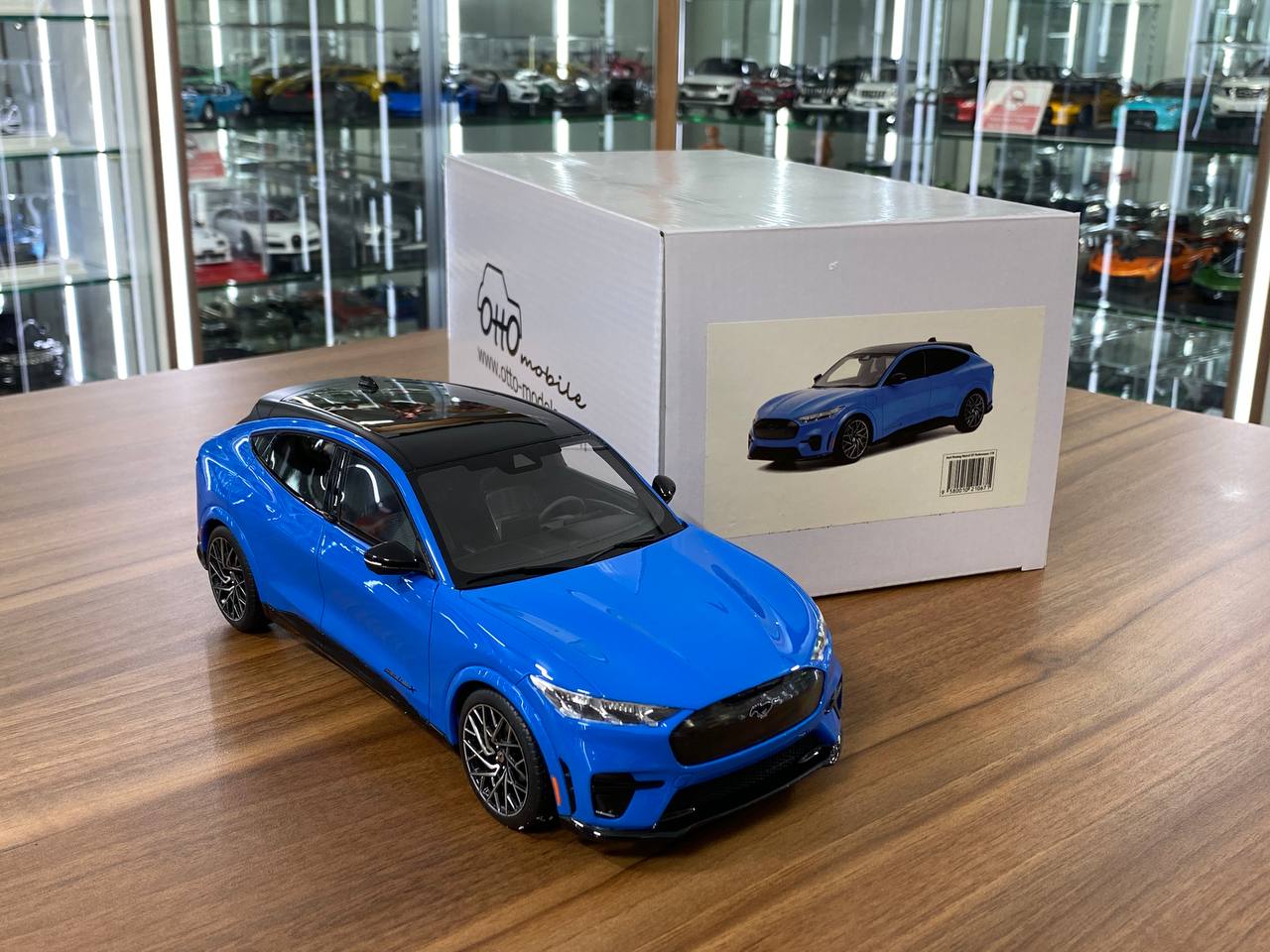 1/18 Resin OttO Mobile Ford Mustang Mach-E GT Performance Blue – Limited 999pcs