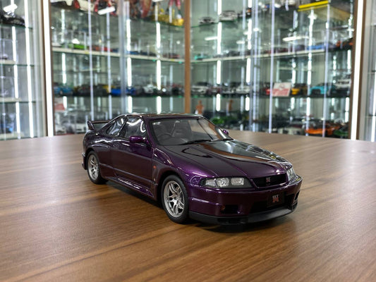 1/18 Resin OttO Mobile Nissan Skyline GT-R R33 V-Spec Purple – Limited 2000pcs