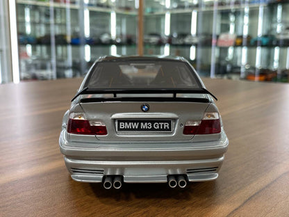 1/18 Resin OttO MobileBMW M3 E46 GTR Street Road Version Silver – Limited 2500pcs