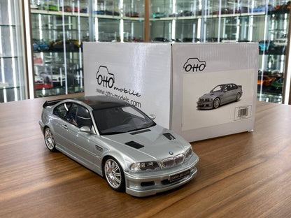 1/18 Resin OttO MobileBMW M3 E46 GTR Street Road Version Silver – Limited 2500pcs