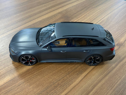 1:18 Resin GT Spirit Audi RS6 Avant Sport – Matt Grey ( Limited to 1999 pcs)