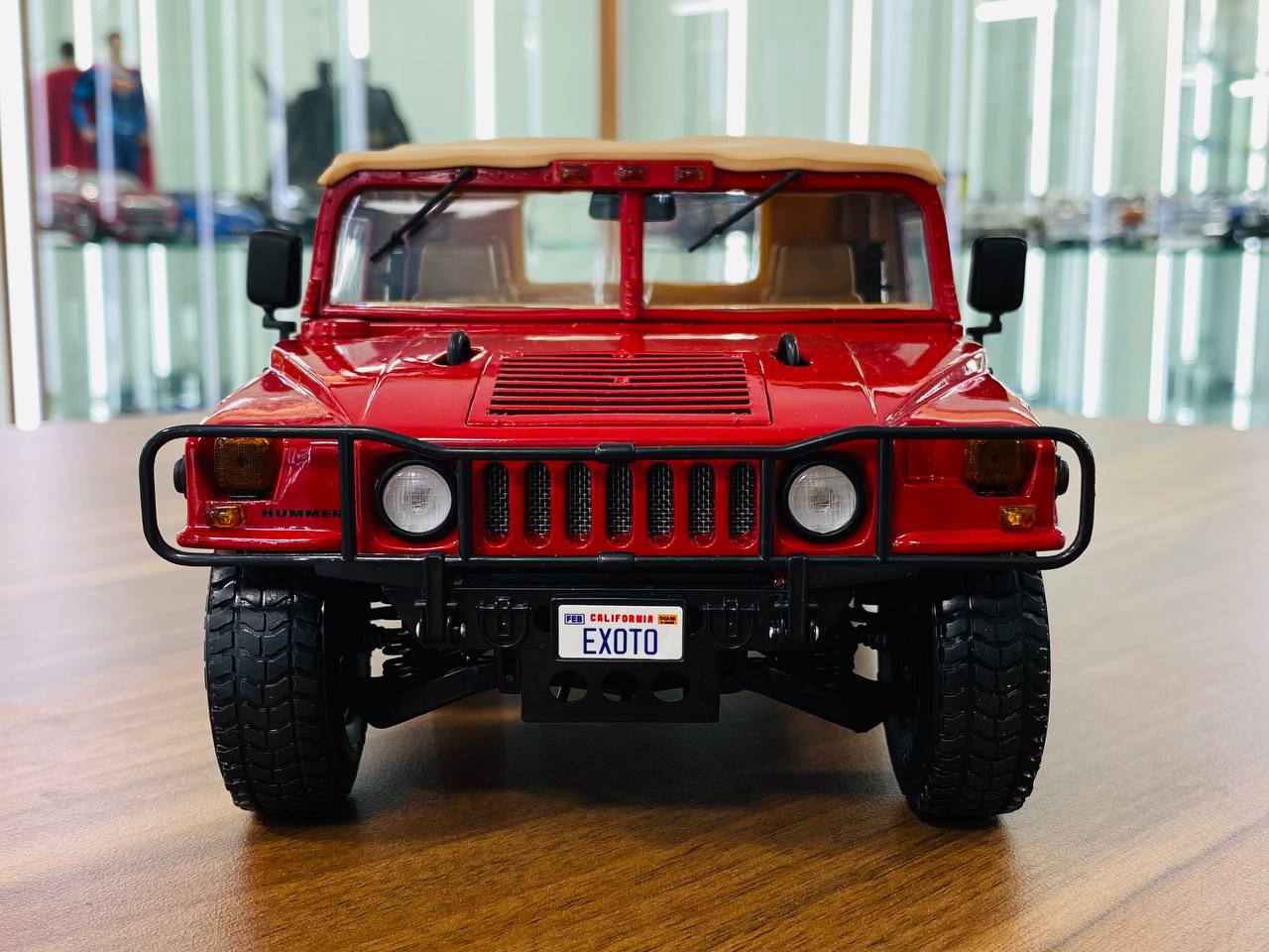 Exoto ThunderTrac 1995 AM General Humvee Hummer H1 Soft Top Diecast - Red | 1/18 Scale