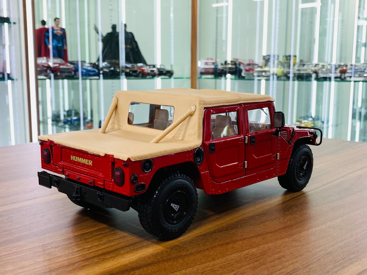 Exoto ThunderTrac 1995 AM General Humvee Hummer H1 Soft Top Diecast - Red | 1/18 Scale