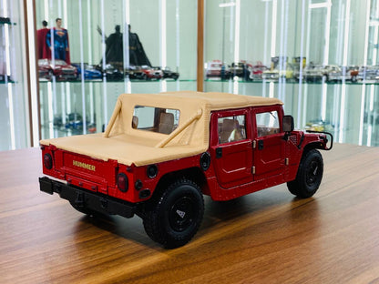 Exoto ThunderTrac 1995 AM General Humvee Hummer H1 Soft Top Diecast - Red | 1/18 Scale