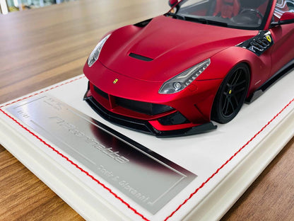1/18 Resin Model - Davis & Giovanni Ferrari F12 Berlinetta in Matt Chrome Red, 01/01 Limited Edition