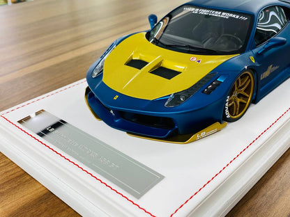 1/18 Resin Model - IVY Models Ferrari LB Silhouette WORKS 458 GT in Matt Blue, Limited to 50 Pieces