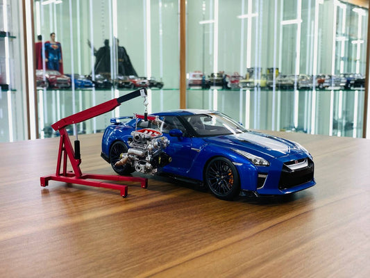1/18 Diecast - MotorHelix Nissan GT-R R35 50th Anniversary in Wangan Blue, Limited to 1199 Pieces