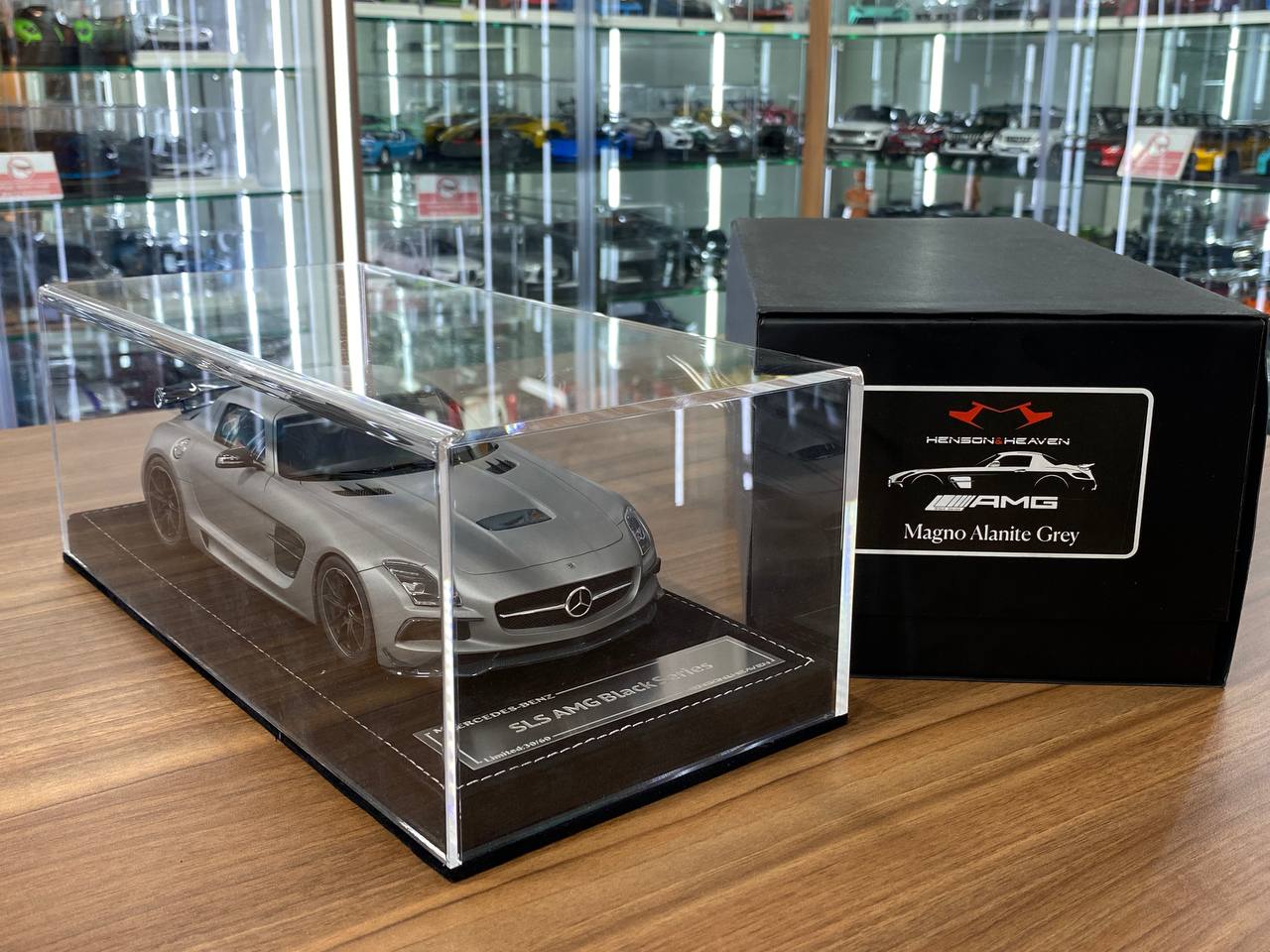 1/18 Resin Mercedes Benz SLS AMG Black Series MANSORY Magno Alanite Grey – HH Models Limited 60