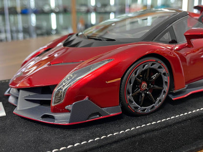 1/18 Resin Lamborghini Veneno Rosso Veneno – MR Collection Limited 299 pcs