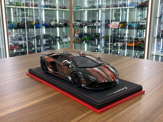 1/18 Resin Lamborghini Aventador S Black & Mix – MR Collection Limited 20 pcs