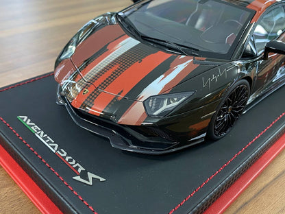 1/18 Resin Lamborghini Aventador S Black & Mix – MR Collection Limited 20 pcs