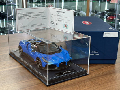 1/18 Resin Bugatti W16 Mistral – MR Collection (Blue, Limited 249 pcs)