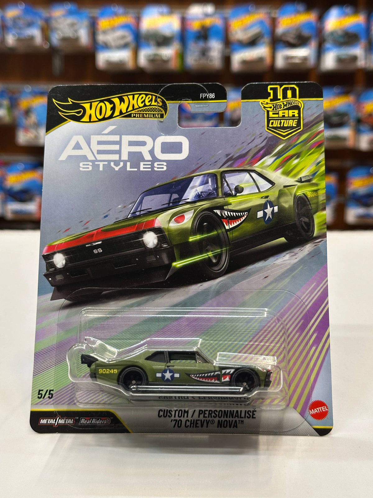 Custom Personalize 70 Chevy Nova - Hot Wheels (1/64 Diecast)