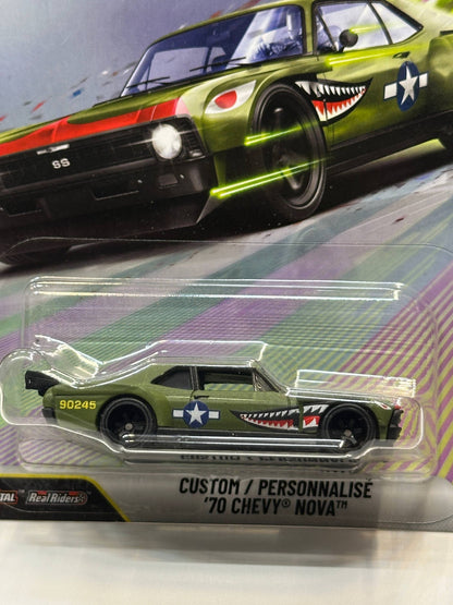 Custom Personalize 70 Chevy Nova - Hot Wheels (1/64 Diecast)