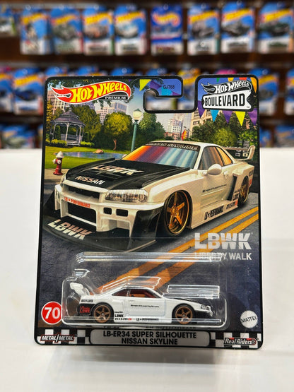LB ER34 Super Silhouette Nissan Skyline - Hot Wheels (1/64 Diecast)