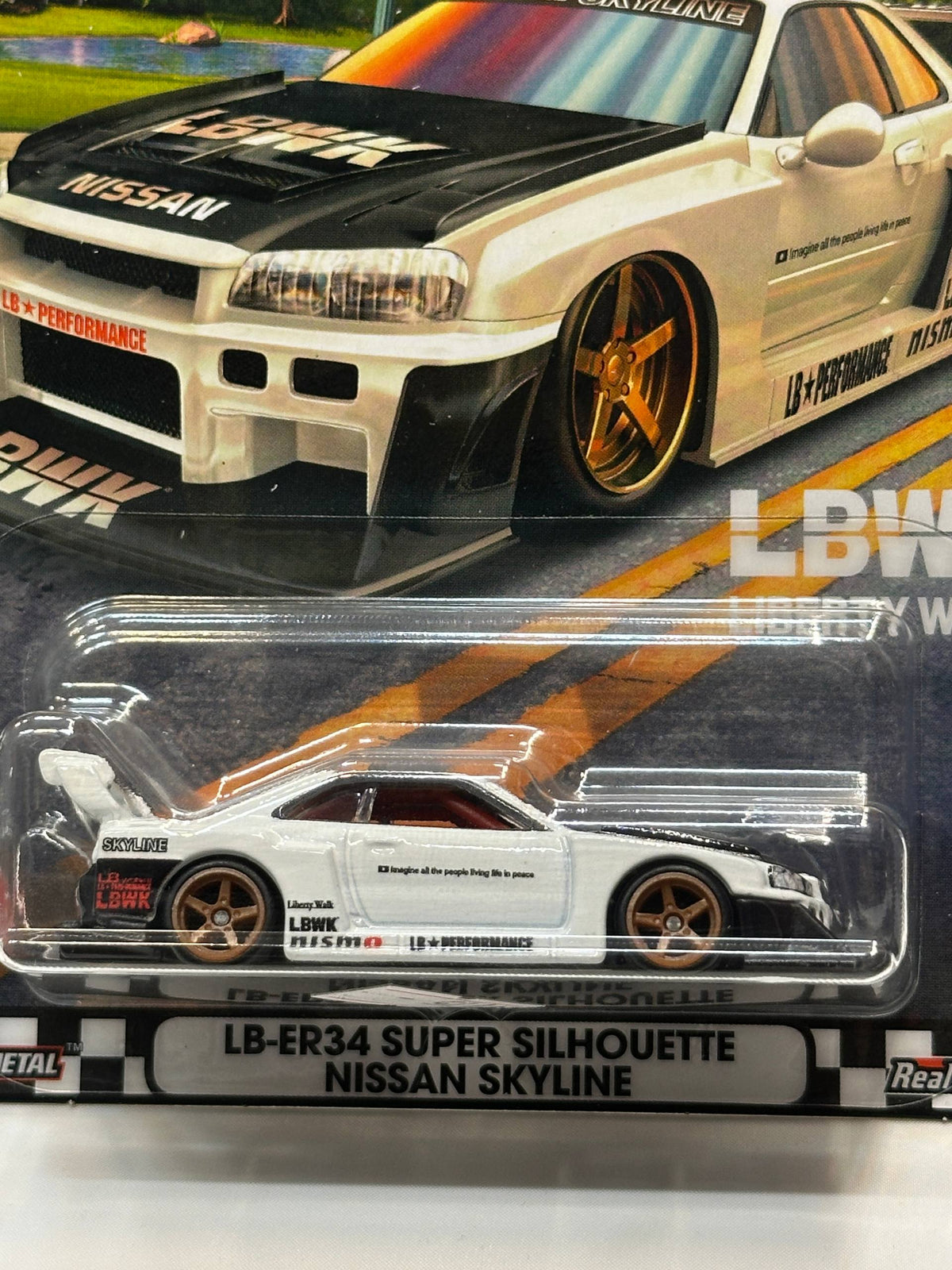 LB ER34 Super Silhouette Nissan Skyline - Hot Wheels (1/64 Diecast)