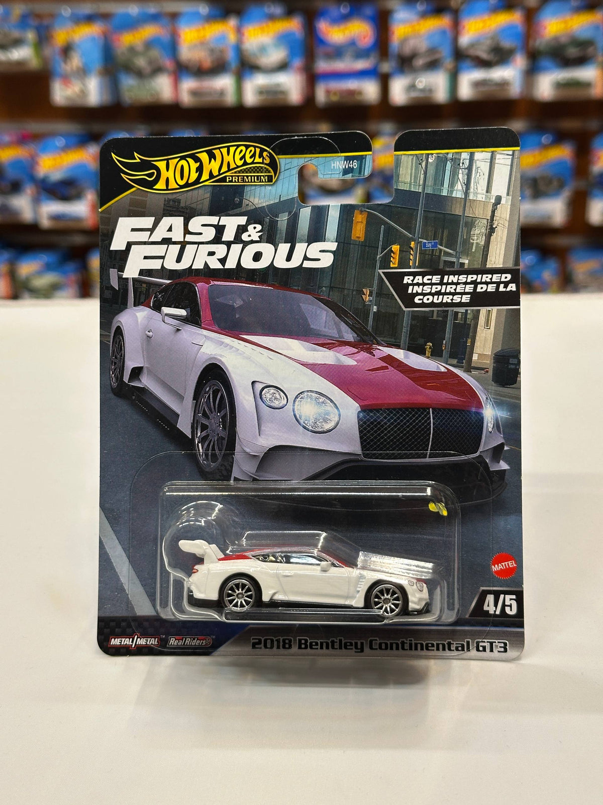 1/64 Diecast 2018 Bentley Continental GT3 Hot Wheels