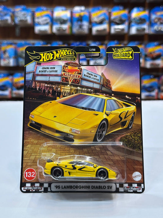 1/64 Hot Wheels 95 Lamborghini Diablo SV Yellow