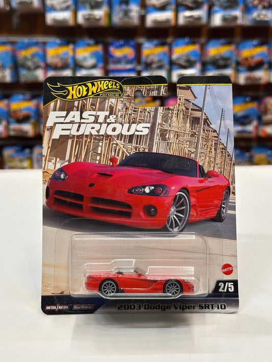 1/64 HotWheels Fast & Furious 2003 Dodge Viper SRT 10 Red