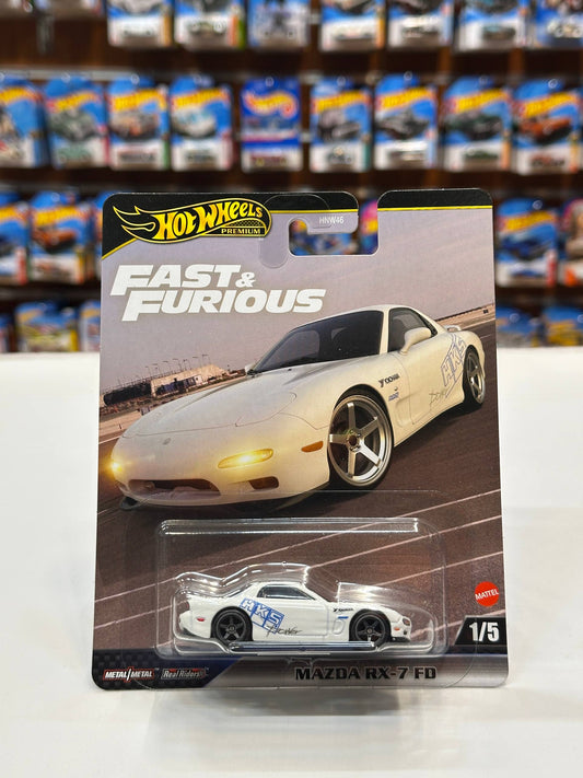 1/64 HotWheels Fast & Furious Mazda RX-7 FD White