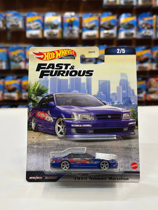 1/64 HotWheels Fast & Furious 1999 Nissan Maxima Blue
