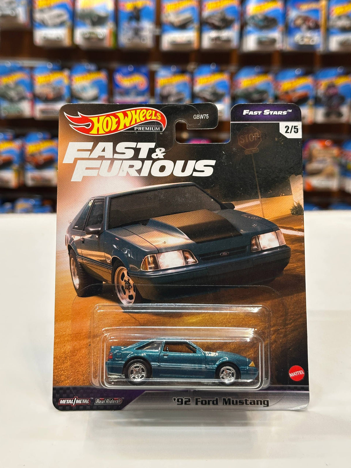1/64 Diecast HotWheels Fast & Furious 92 Ford Mustang