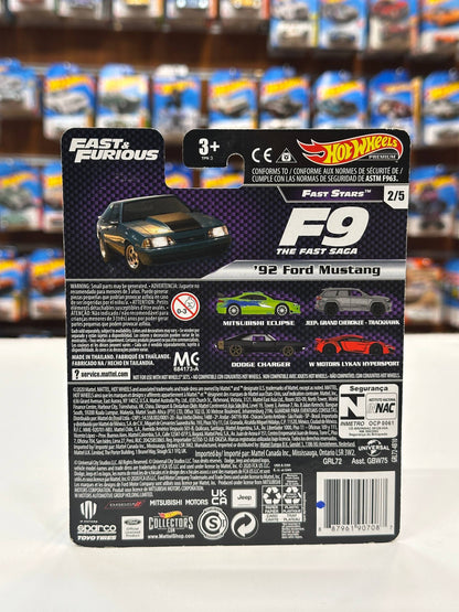 1/64 Diecast HotWheels Fast & Furious 92 Ford Mustang