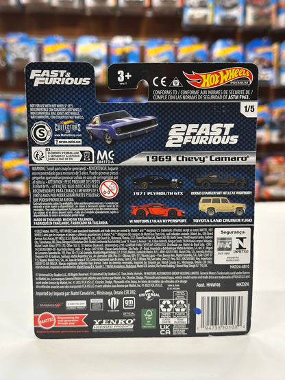 1/64 Diecast HotWheels 1969 Chevy Camaro
