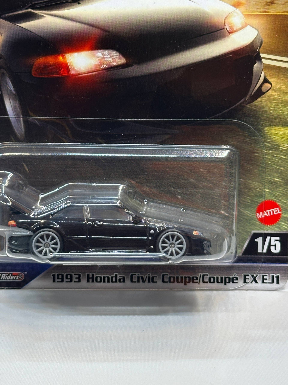 1/64 Diecast HotWheels 1993 Honda Civic Coupe EX EJ1