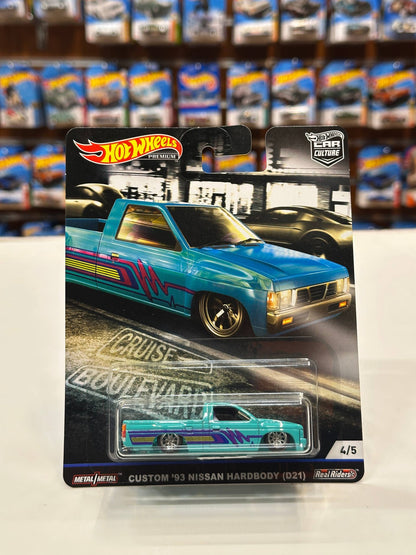 1/64 Diecast HotWheels Custom 93 Nissan Hardbody (D21)