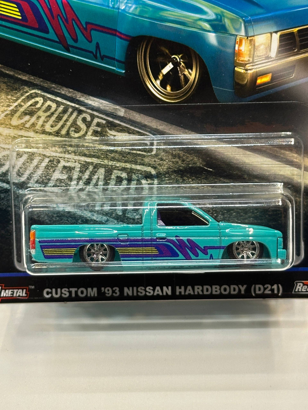 1/64 Diecast HotWheels Custom 93 Nissan Hardbody (D21)