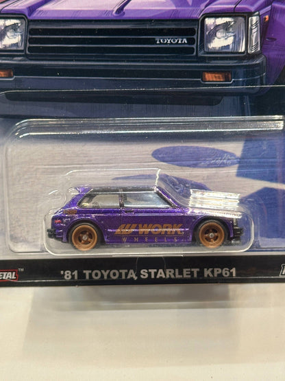 1/64 Diecast HotWheels Toyota Starlet KP61