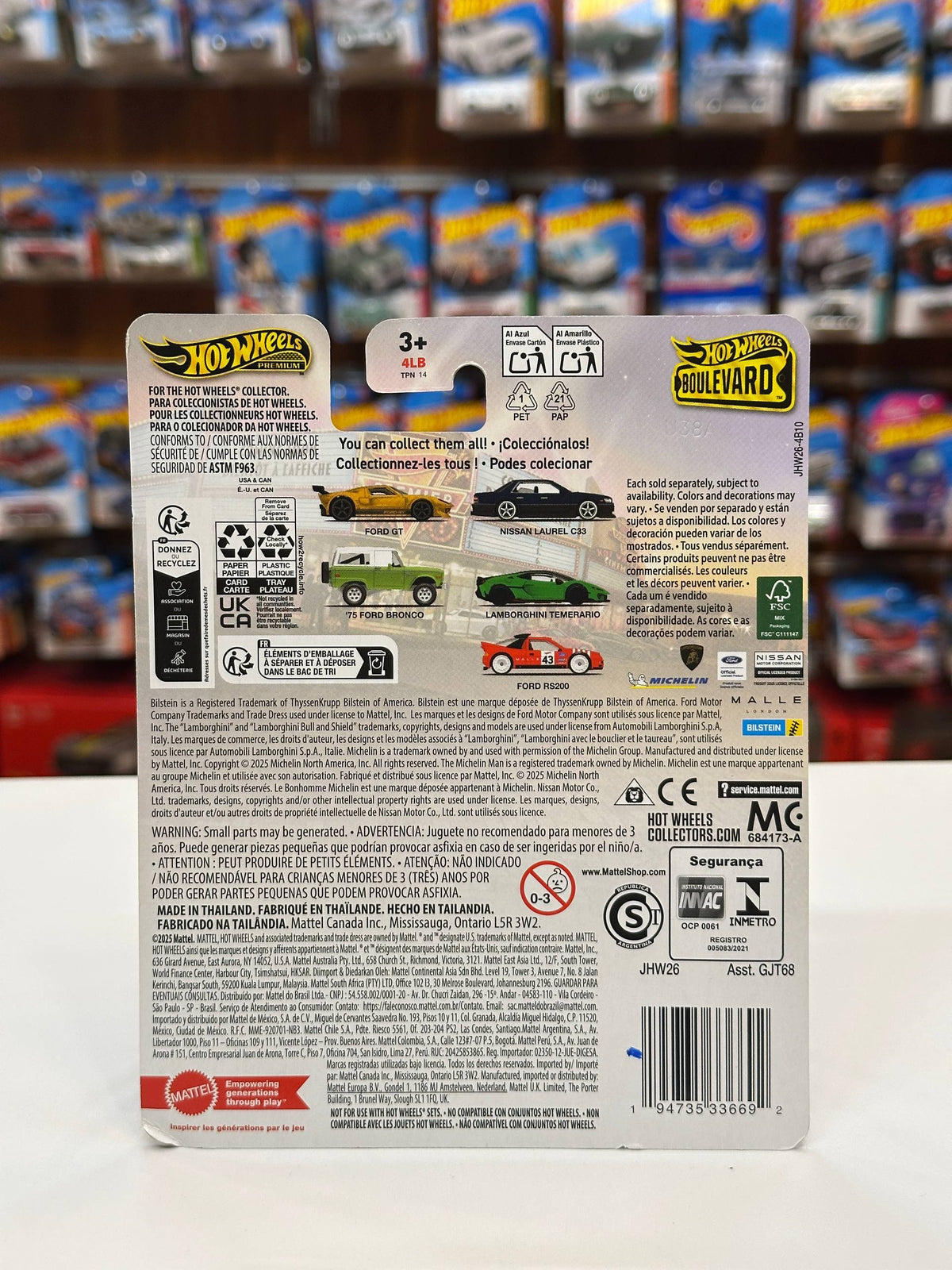 1/64 Diecast HotWheels Ford GT