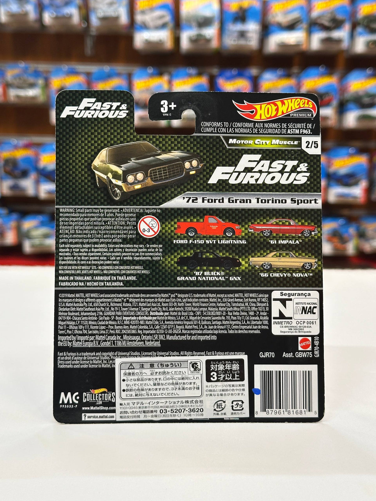 1/64 Hot Wheels 1972 Ford Gran Torino Sport