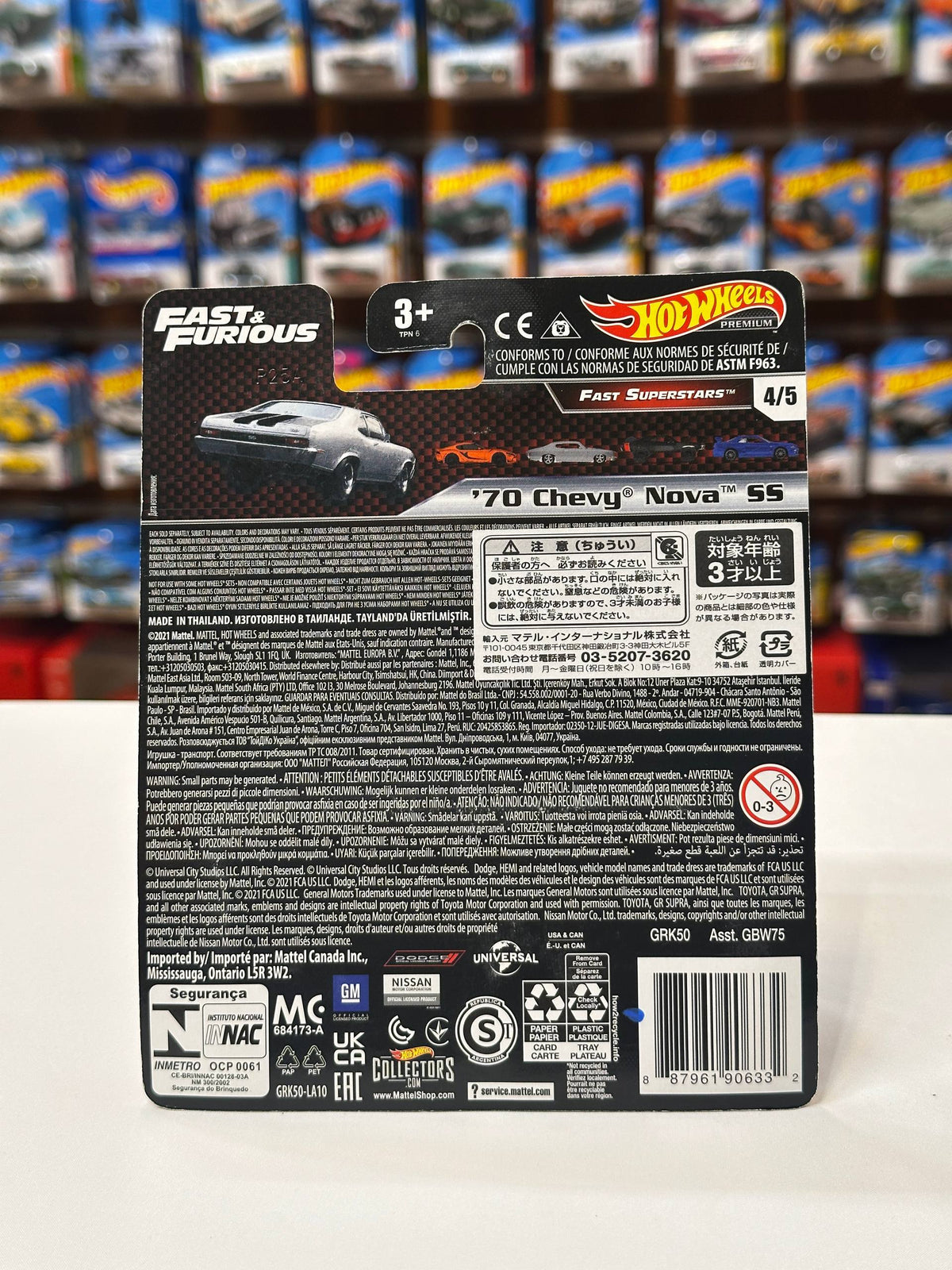 1/64 Hot Wheels 1970 Chevy Nova SS