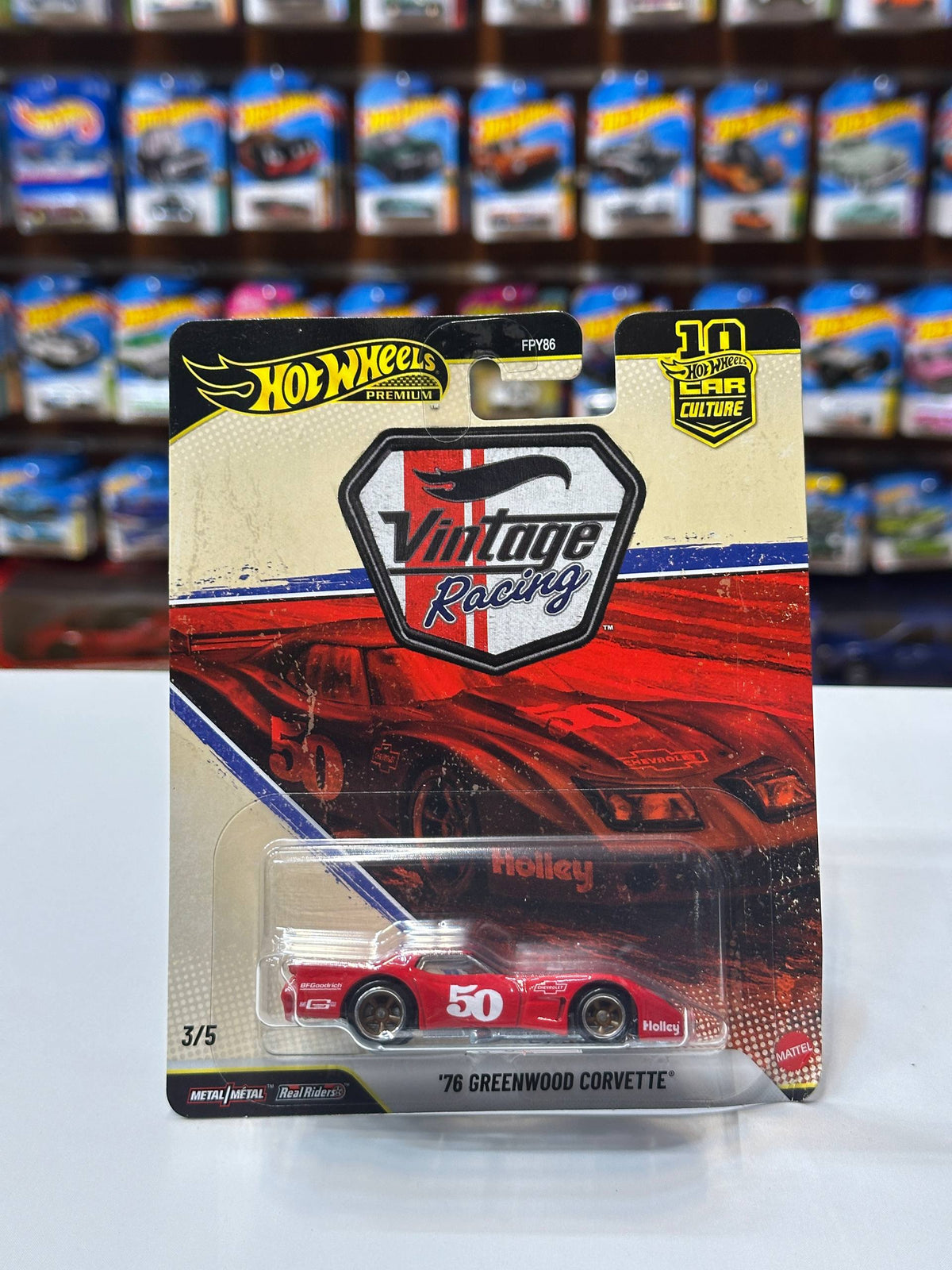 1/64 Hotwheels 76 Greenwood Corvette
