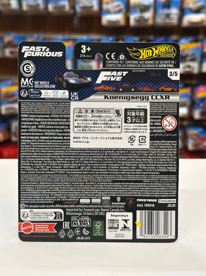 1/64 Diecast HotWheels Fast & Furious Koenigsegg CCXR
