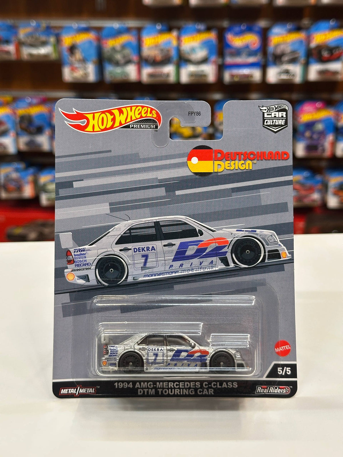 1/64 Diecast HotWheels 1994 AMG Mercedes C-Class DTM Touring Car