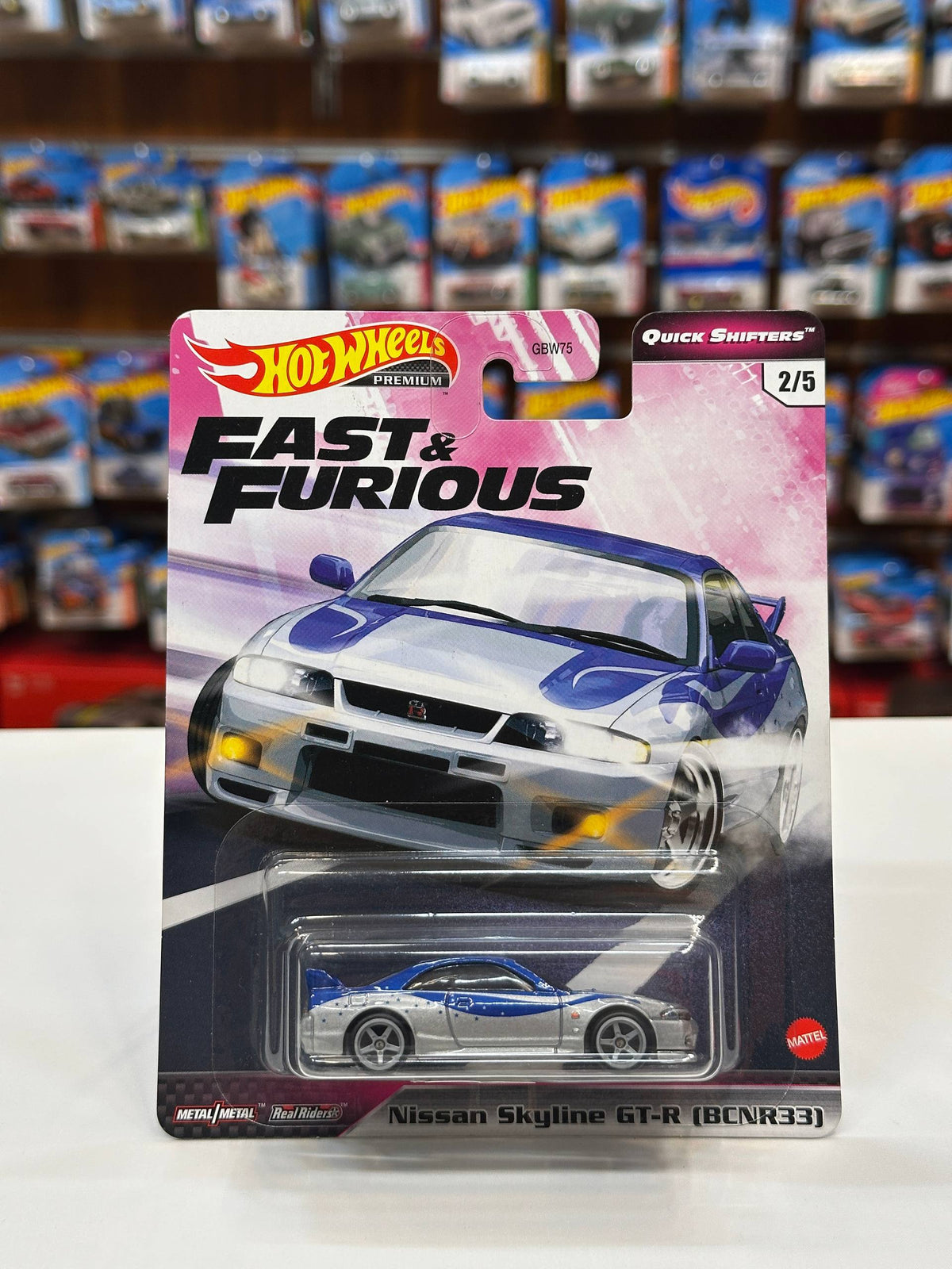 1/64 Diecast HotWheels Nissan Skyline GT-R BCNR33