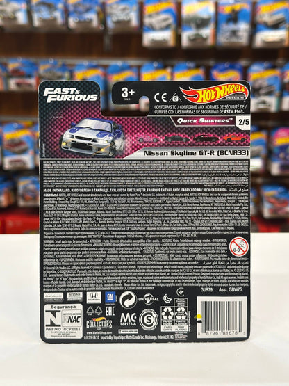1/64 Diecast HotWheels Nissan Skyline GT-R BCNR33