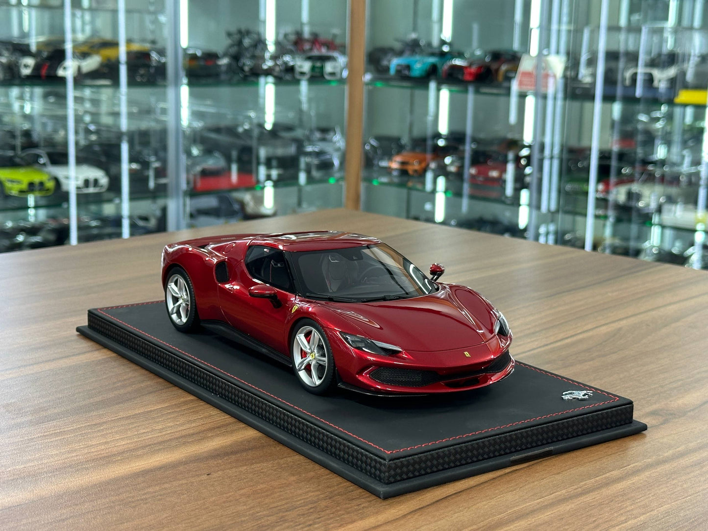 BBR Models Ferrari 296 GTB – Rosso Imola / Silver Rim (1:18 Resin, Limited to 200 pcs)