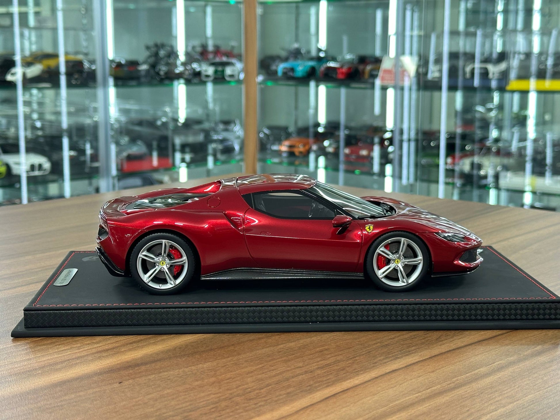 BBR Models Ferrari 296 GTB – Rosso Imola / Silver Rim (1:18 Resin, Limited to 200 pcs)